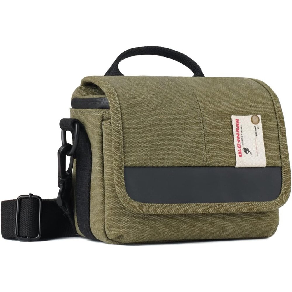 Camera Bag Small Crossbody Camera Shoulder Bag Purse Waterproof Canvas Cute Comp